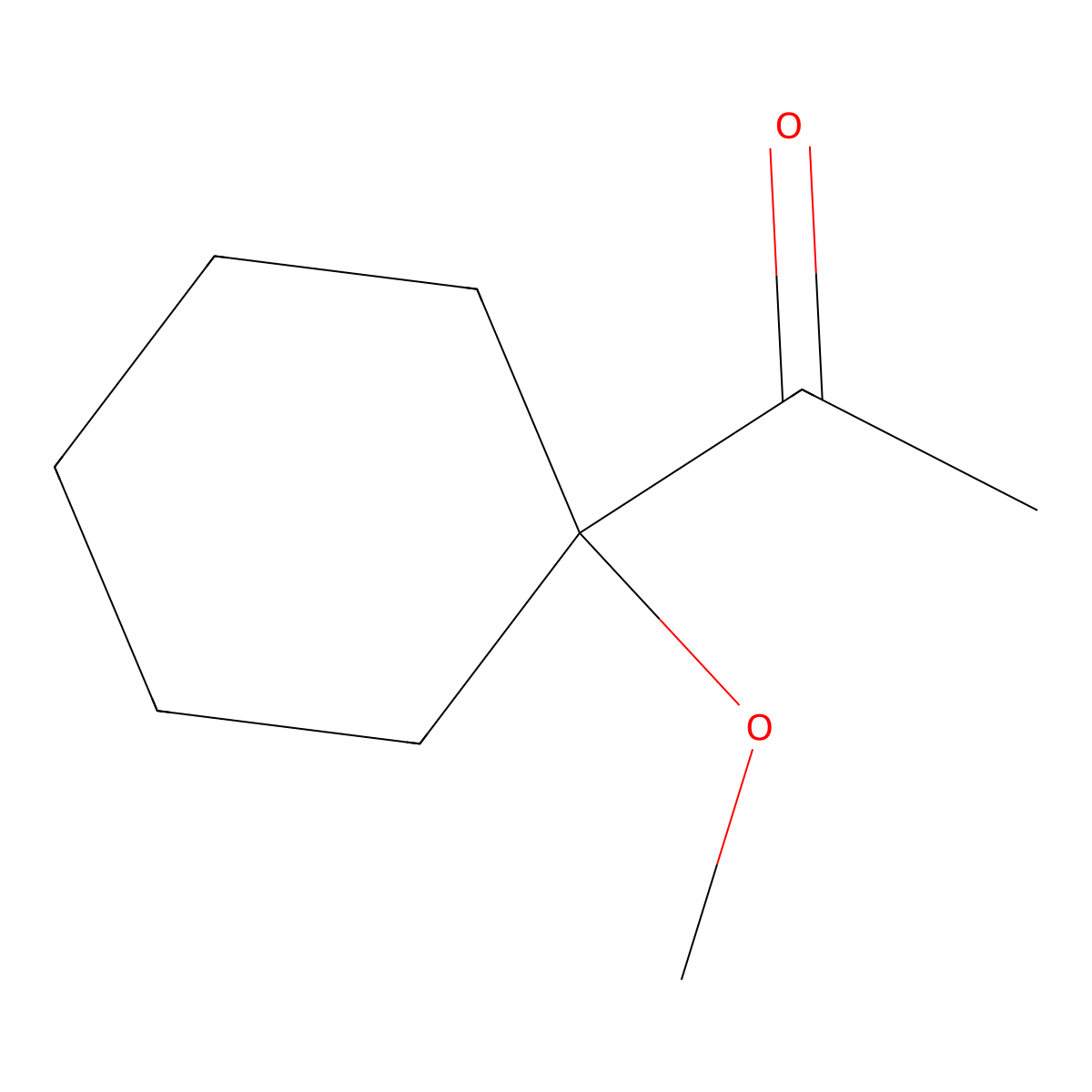 1-(1-Methoxycyclohexyl)ethan-1-one molecular structure, CAS 15174-91-1