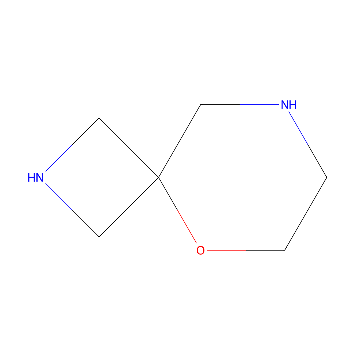 5-Oxa-2,8-diazaspiro[3.5]nonane molecular structure, CAS 151742-14-2