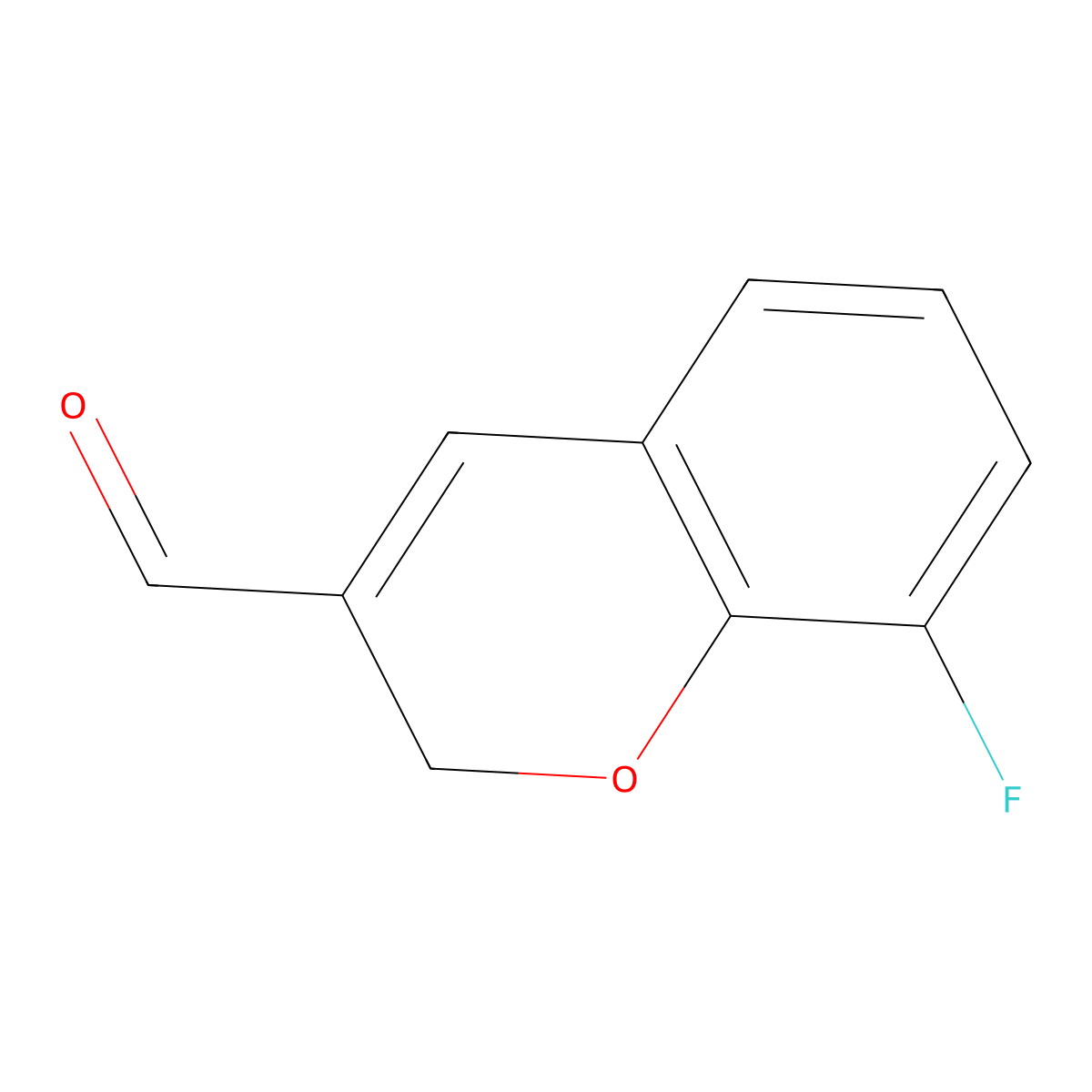 8-Fluoro-2H-chromene-3-carbaldehyde molecular structure, CAS 1517421-61-2