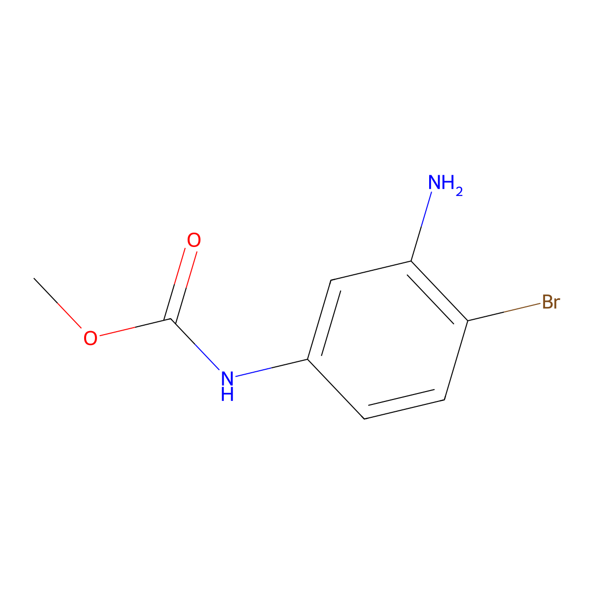 Methyl (3-amino-4-bromophenyl)carbamate molecular structure, CAS 1517422-86-4