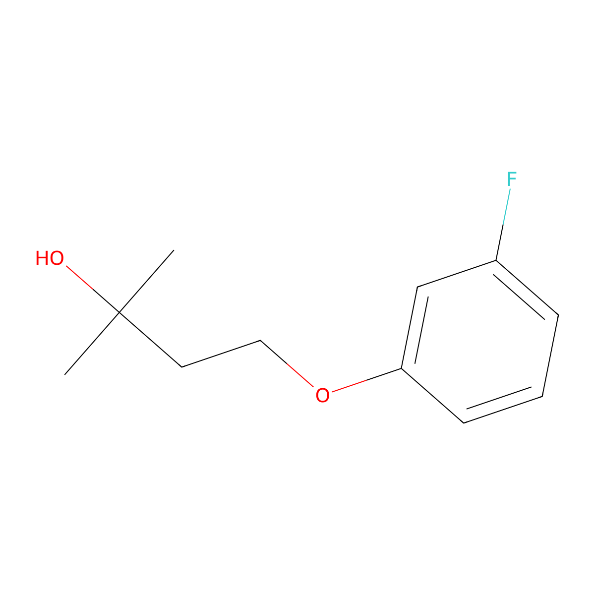 4-(3-Fluorophenoxy)-2-methylbutan-2-ol molecular structure, CAS 1517432-10-8