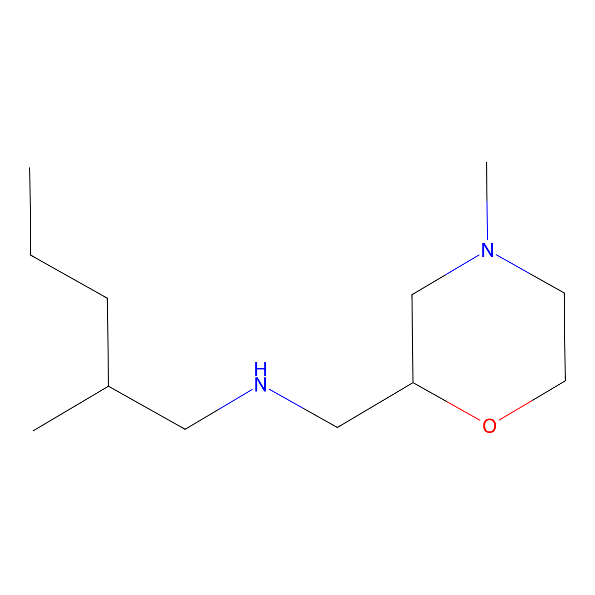 [(4-Methylmorpholin-2-yl)methyl](2-methylpentyl)amine molecular structure, CAS 1517467-53-6