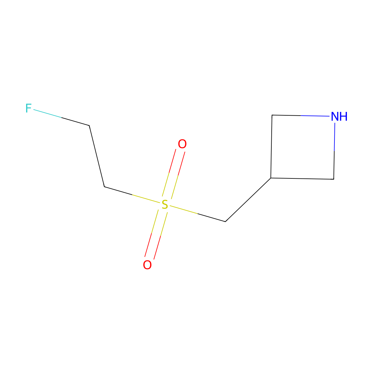3-[(2-Fluoroethanesulfonyl)methyl]azetidine molecular structure, CAS 1517470-04-0