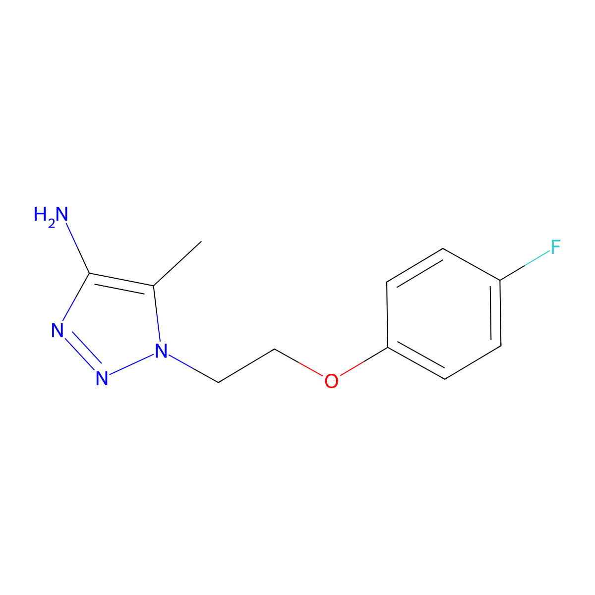 1-[2-(4-Fluorophenoxy)ethyl]-5-methyl-1H-1,2,3-triazol-4-amine molecular structure, CAS 1517489-02-9