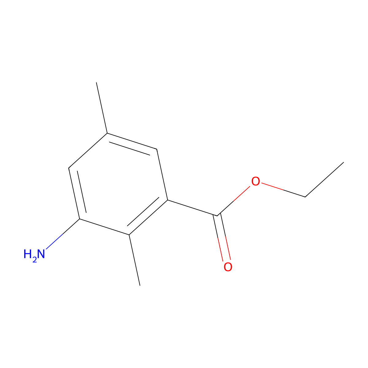 Ethyl 3-amino-2,5-dimethylbenzoate molecular structure, CAS 1517494-45-9