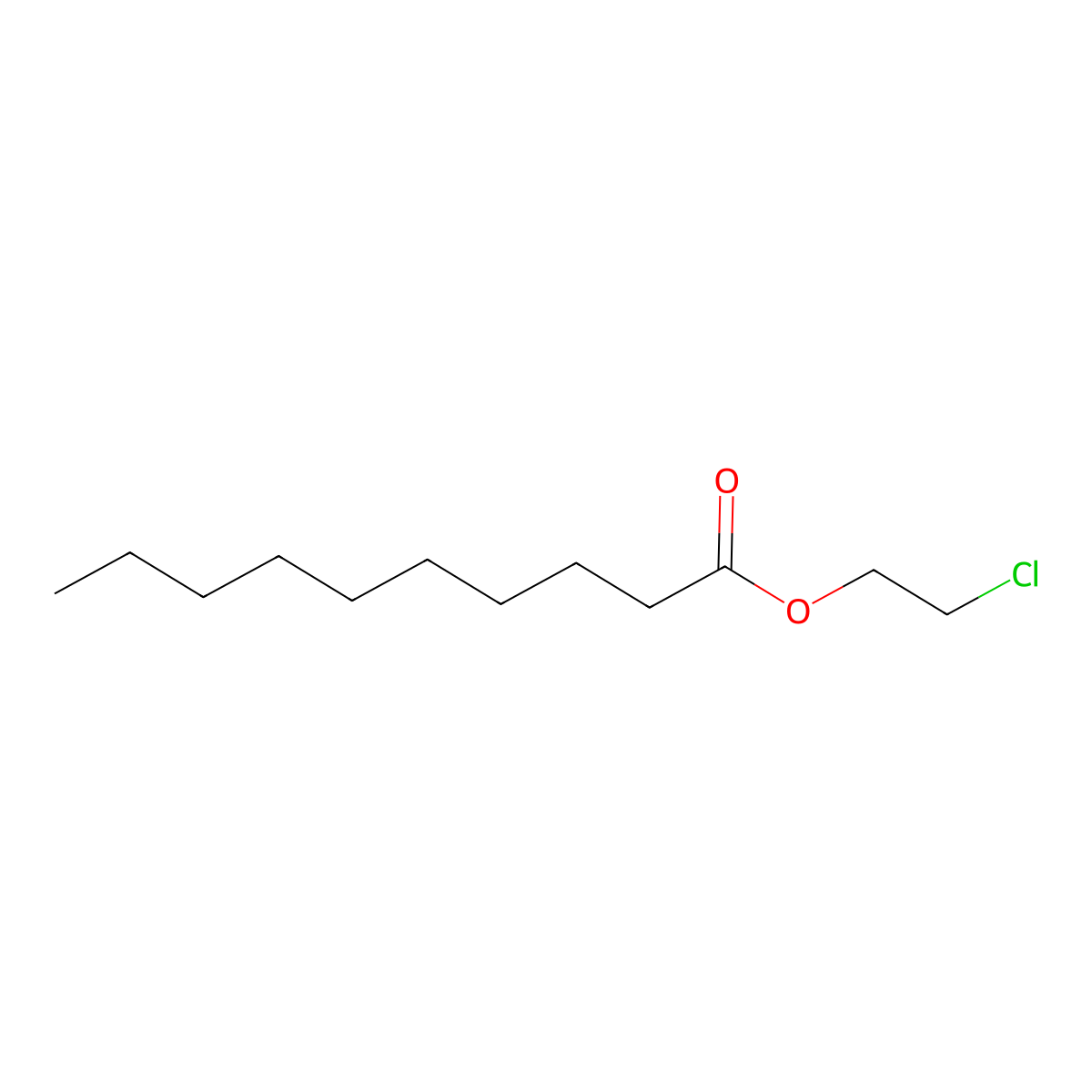 2-Chloroethyl caprate molecular structure, CAS 15175-04-9