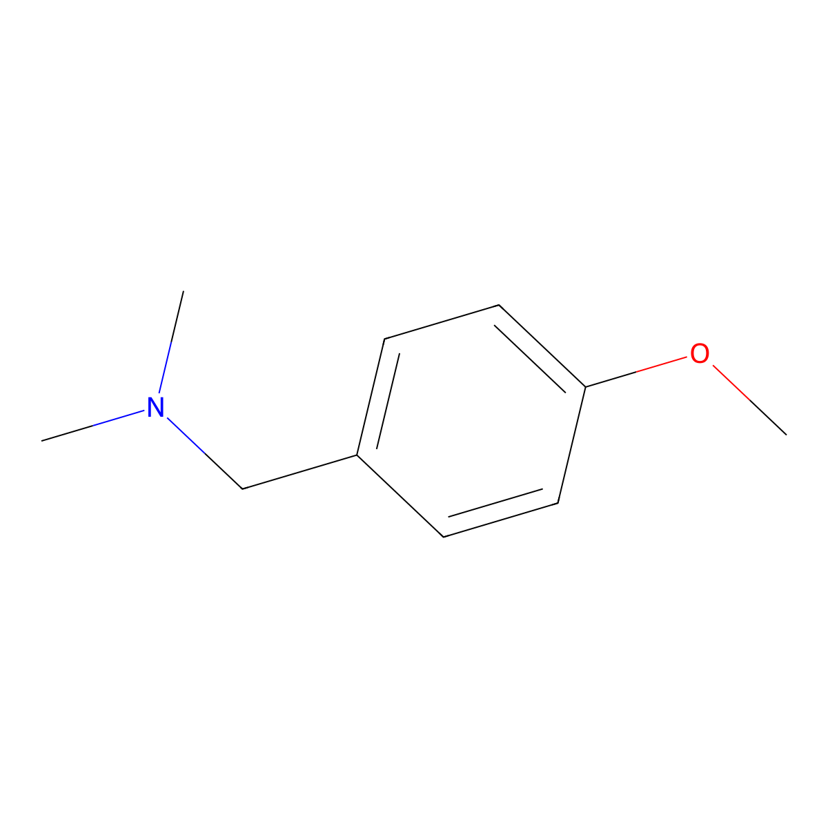 4-Methoxy-N,N-dimethylbenzylamine molecular structure, CAS 15175-54-9
