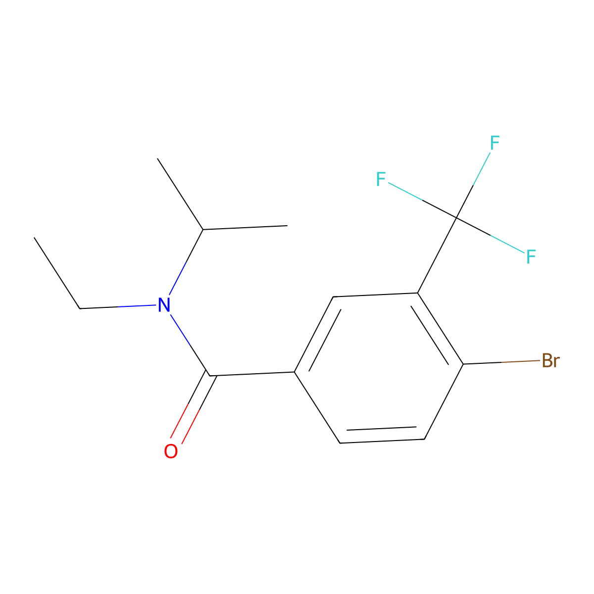 4-Bromo-N-ethyl-N-(1-methylethyl)-3-(trifluoromethyl)benzamide molecular structure, CAS 1517506-61-4