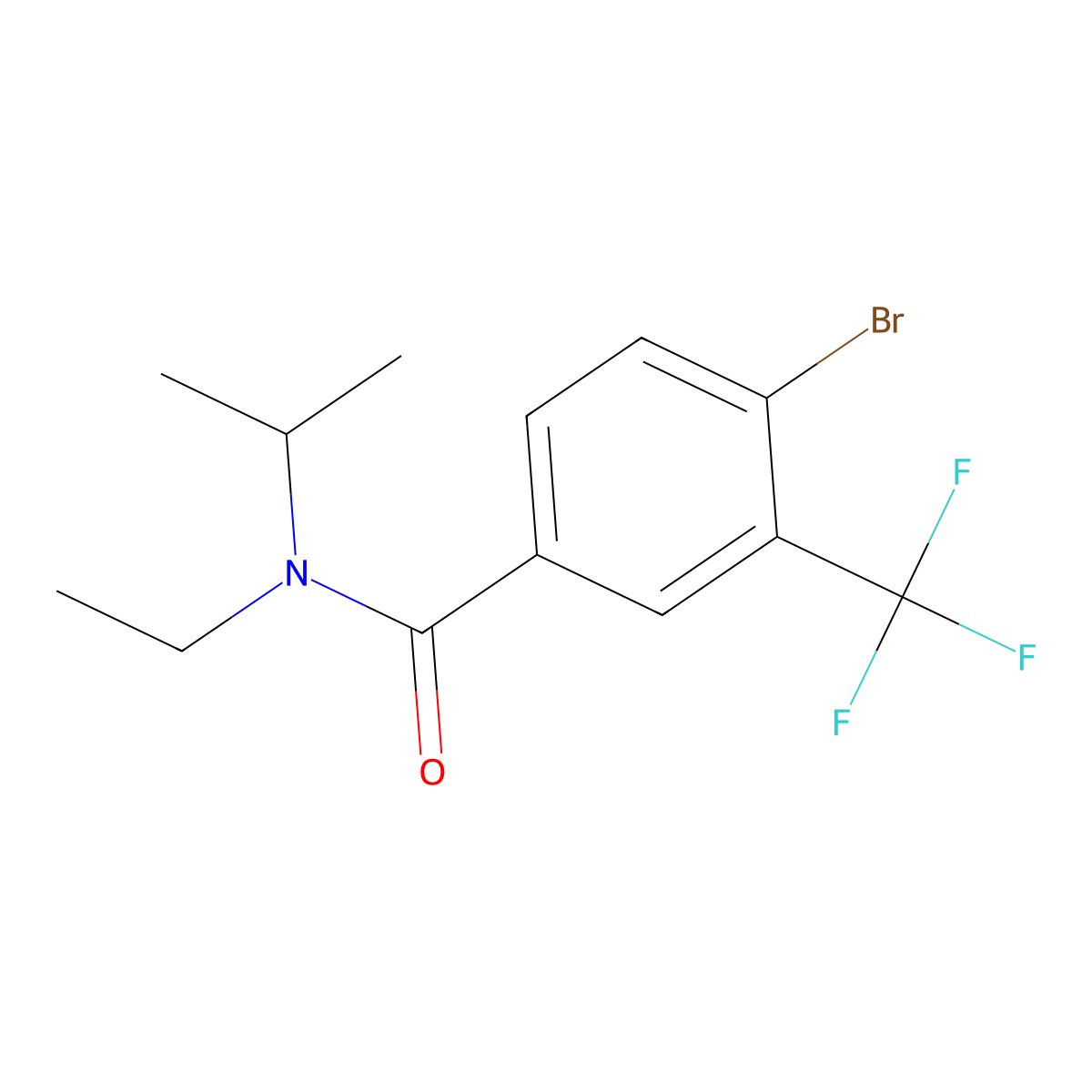 4-Bromo-N-ethyl-N-(1-methylethyl)-3-(trifluoromethyl)benzamide molecular structure, CAS 1517506-61-4