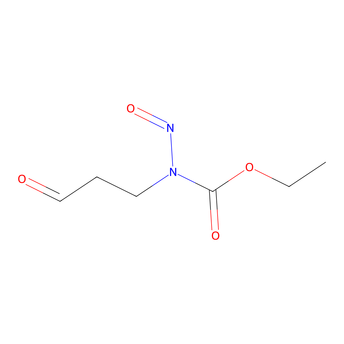 3-(N-carbethoxy-N-nitrosamino)propionaldehyde molecular structure, CAS 151751-83-6