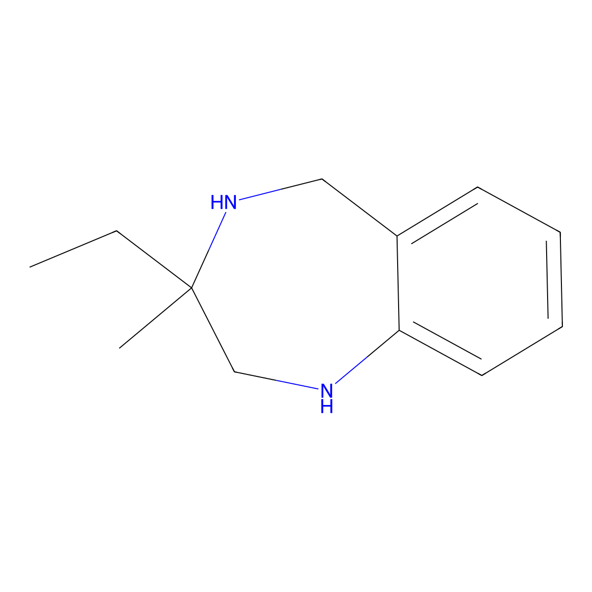 3-ethyl-3-methyl-2,3,4,5-tetrahydro-1H-1,4-benzodiazepine molecular structure, CAS 1517510-40-5