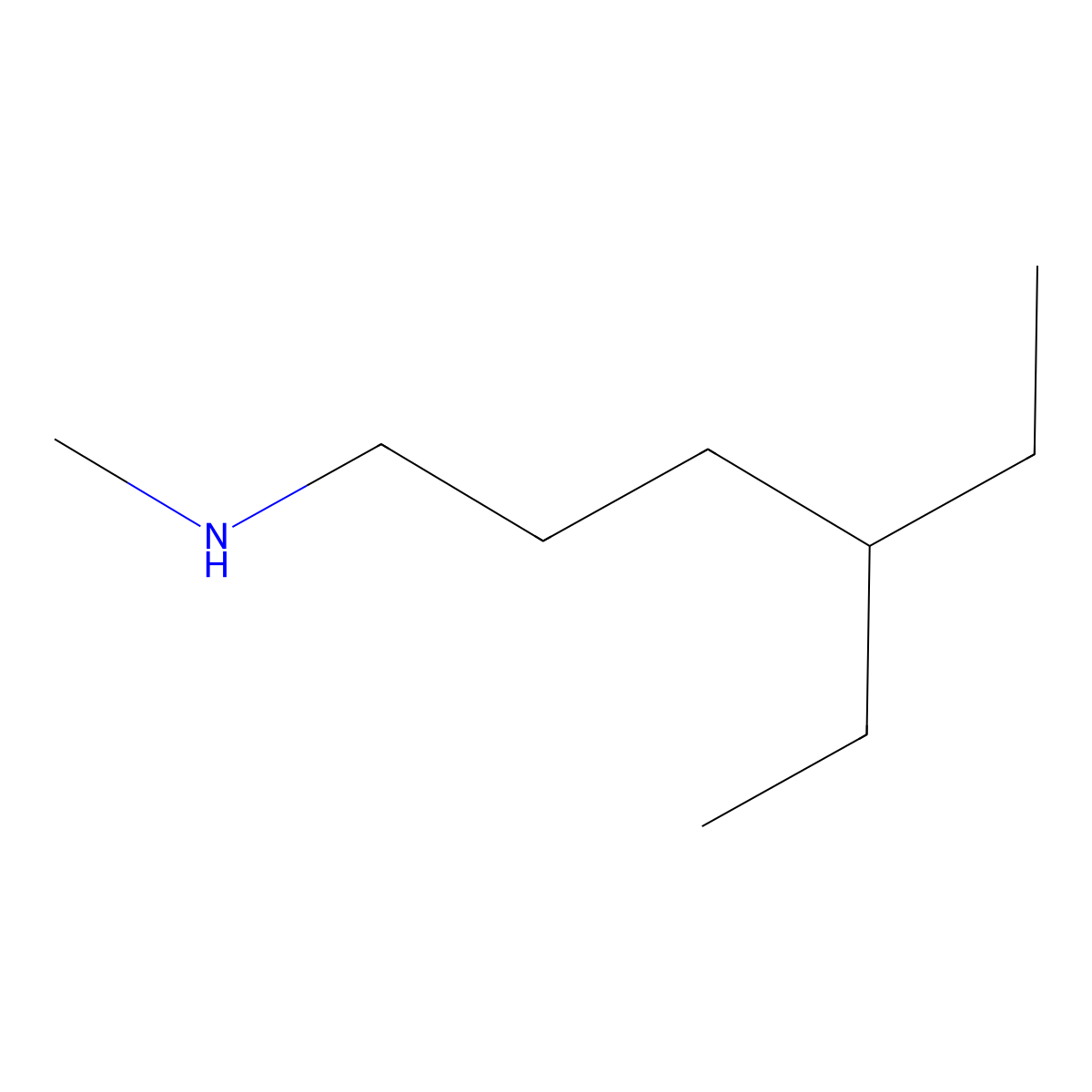 (4-Ethylhexyl)(methyl)amine molecular structure, CAS 1517515-47-7
