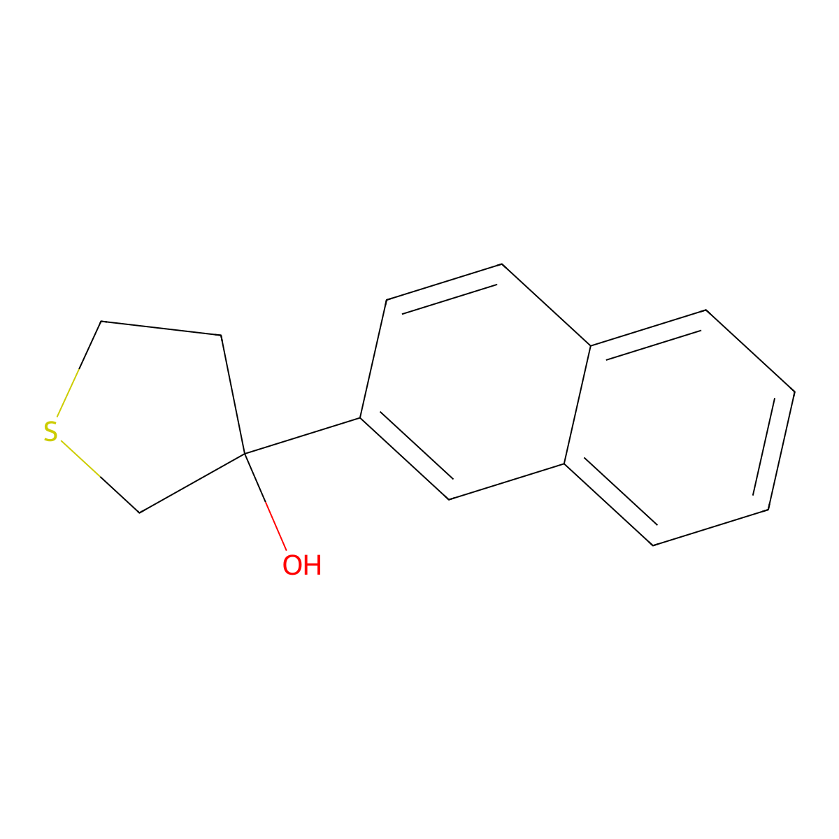 Tetrahydro-3-(2-naphthalenyl)thiophene-3-ol molecular structure, CAS 1517524-86-5