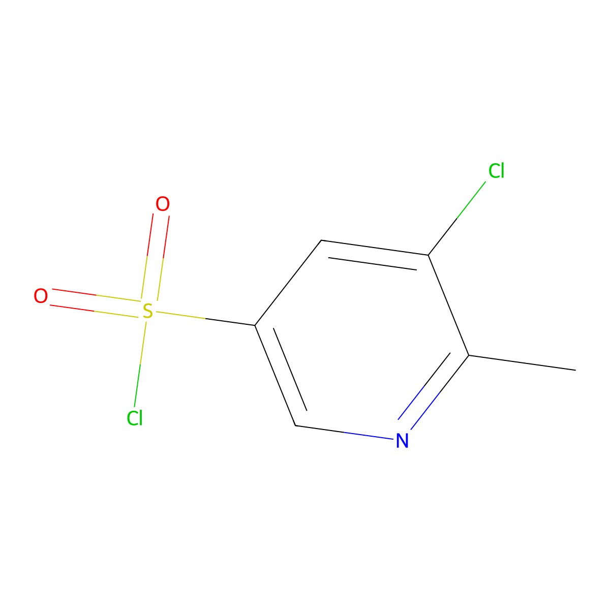 5-Chloro-6-methylpyridine-3-sulfonyl chloride molecular structure, CAS 1517551-72-2