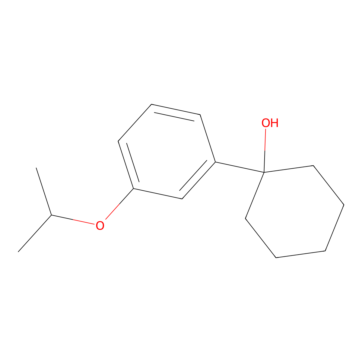 1-(3-Isopropoxyphenyl)cyclohexanol molecular structure, CAS 1517570-04-5