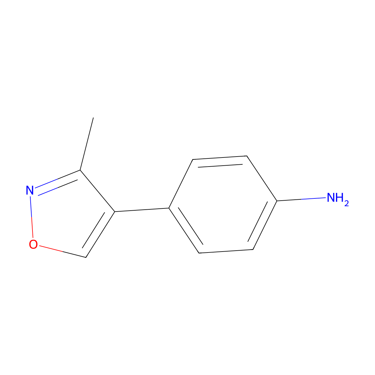 4-(3-Methyl-4-isoxazolyl)benzenamine molecular structure, CAS 1517596-39-2