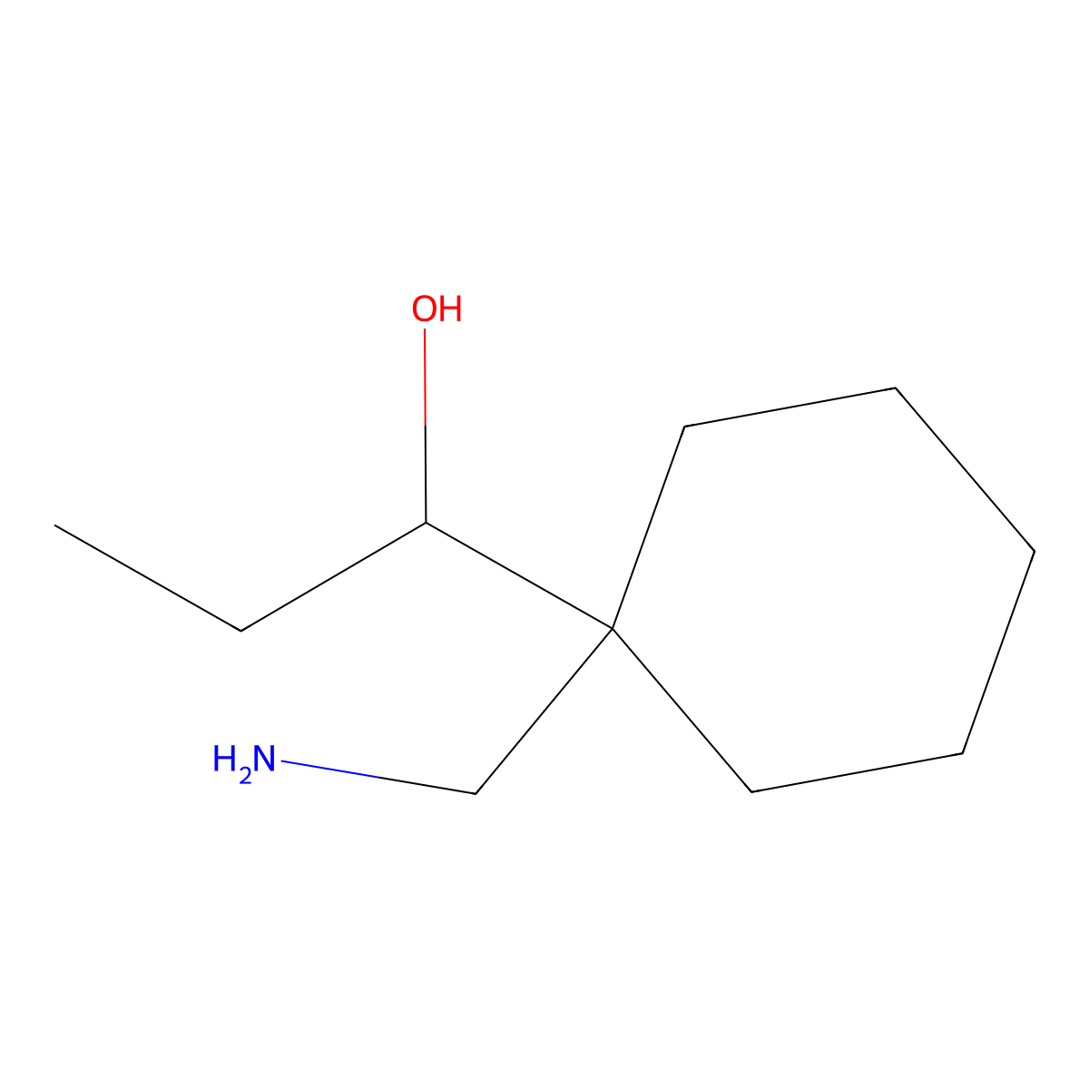 1-[1-(Aminomethyl)cyclohexyl]propan-1-ol molecular structure, CAS 1517640-25-3