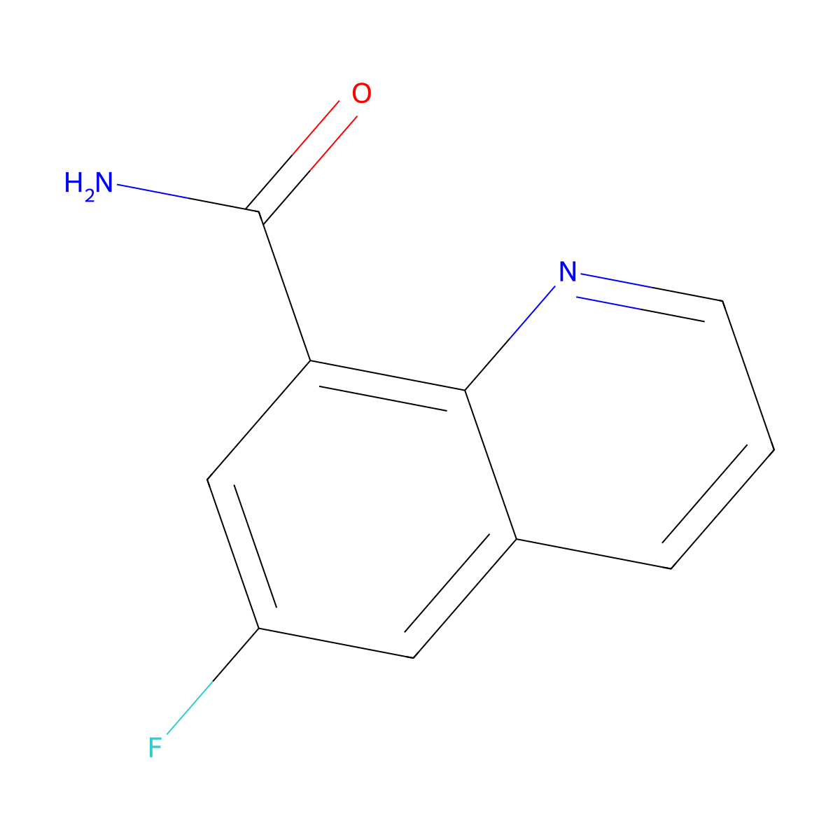 6-Fluoroquinoline-8-carboxamide molecular structure, CAS 1517649-59-0