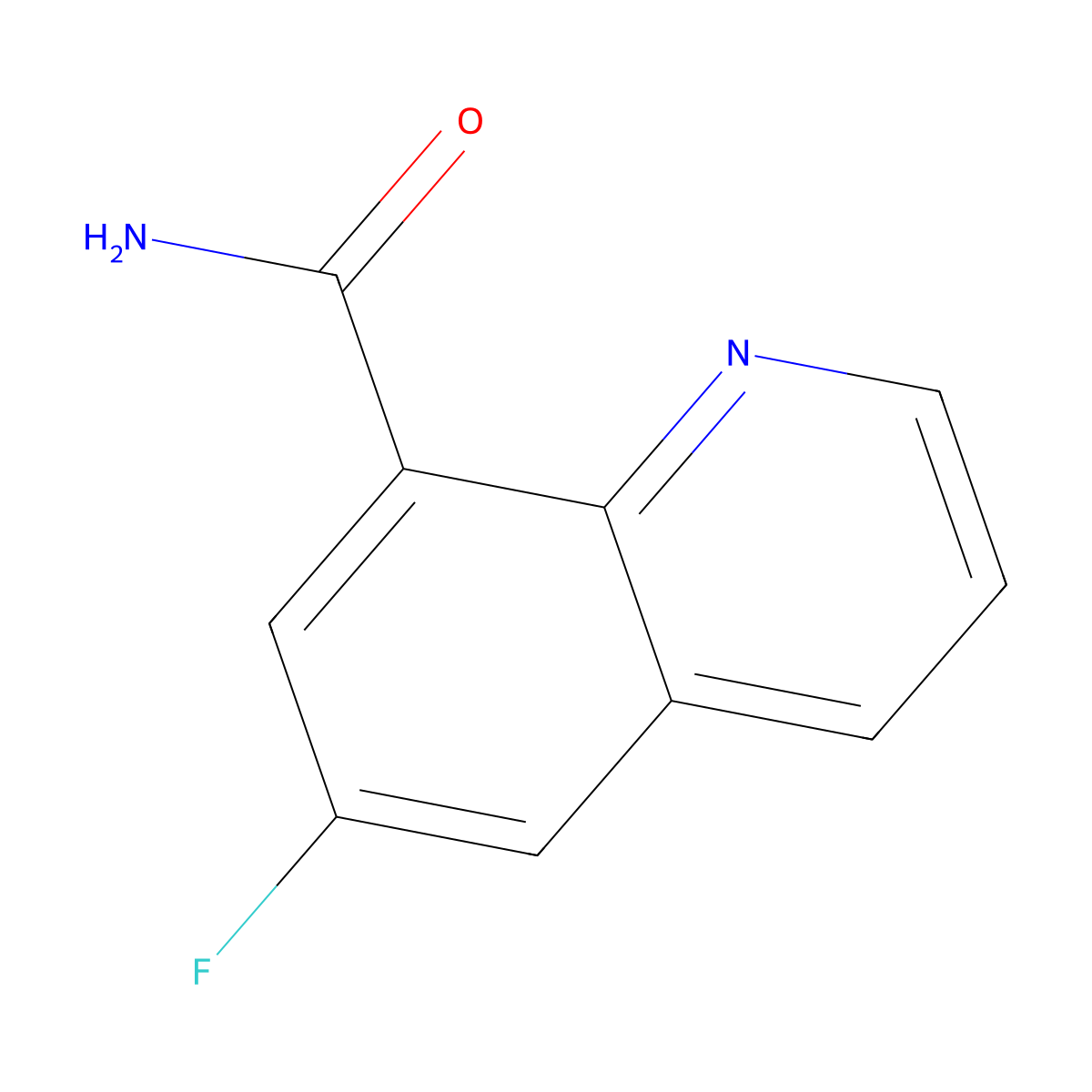 6-Fluoroquinoline-8-carboxamide molecular structure, CAS 1517649-59-0