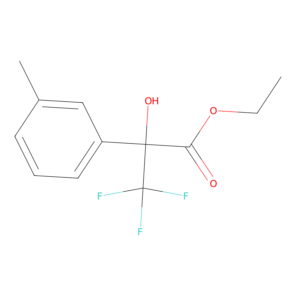 3,3,3-Trifluoro-2-hydroxy-2-(M-tolyl)propionic acid ethyl ester molecular structure, CAS 1517709-69-1