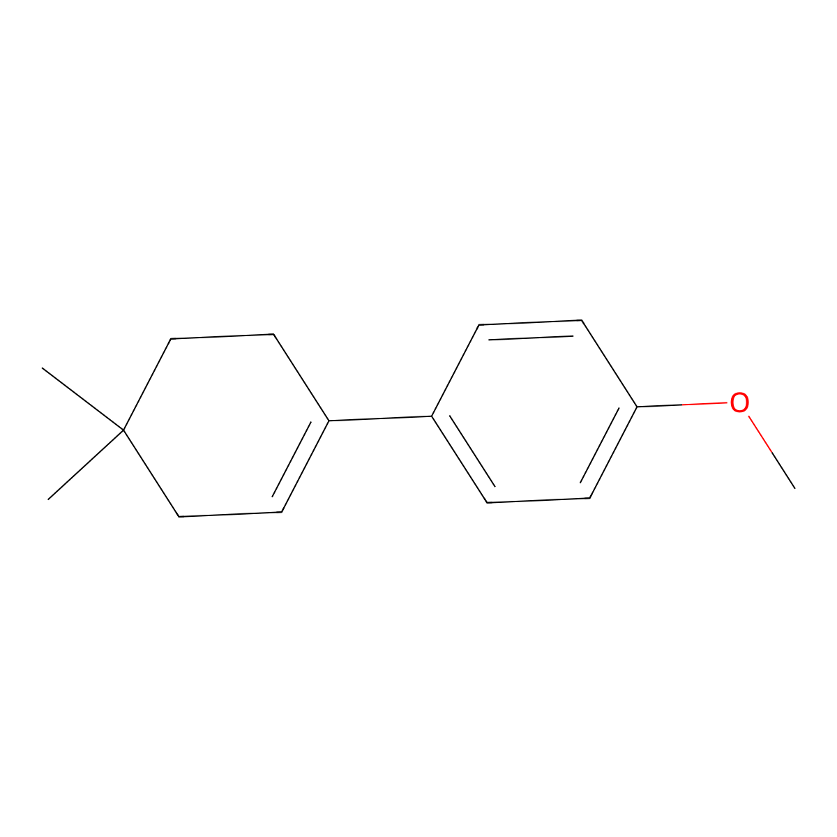 4'-Methoxy-4,4-dimethyl-2,3,4,5-tetrahydro-1,1'-biphenyl molecular structure, CAS 151772-60-0