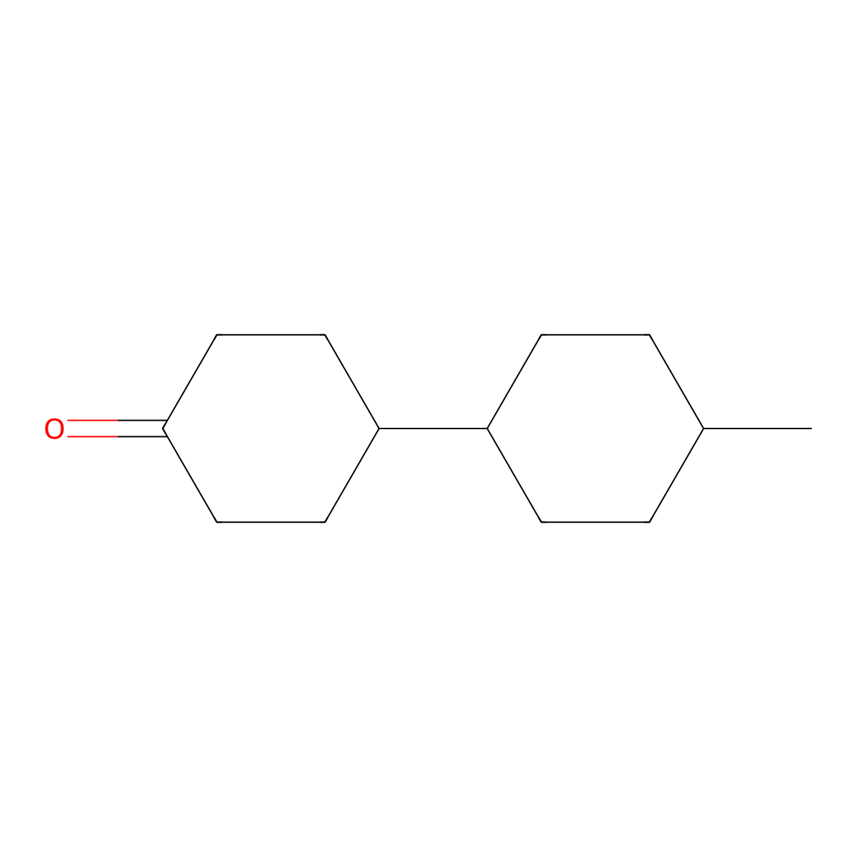 4-(trans-4-Methylcyclohexyl)cyclohexanone molecular structure, CAS 151772-66-6