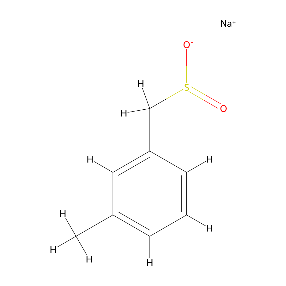 Sodium (3-methylphenyl)methanesulfinate molecular structure, CAS 1517729-77-9