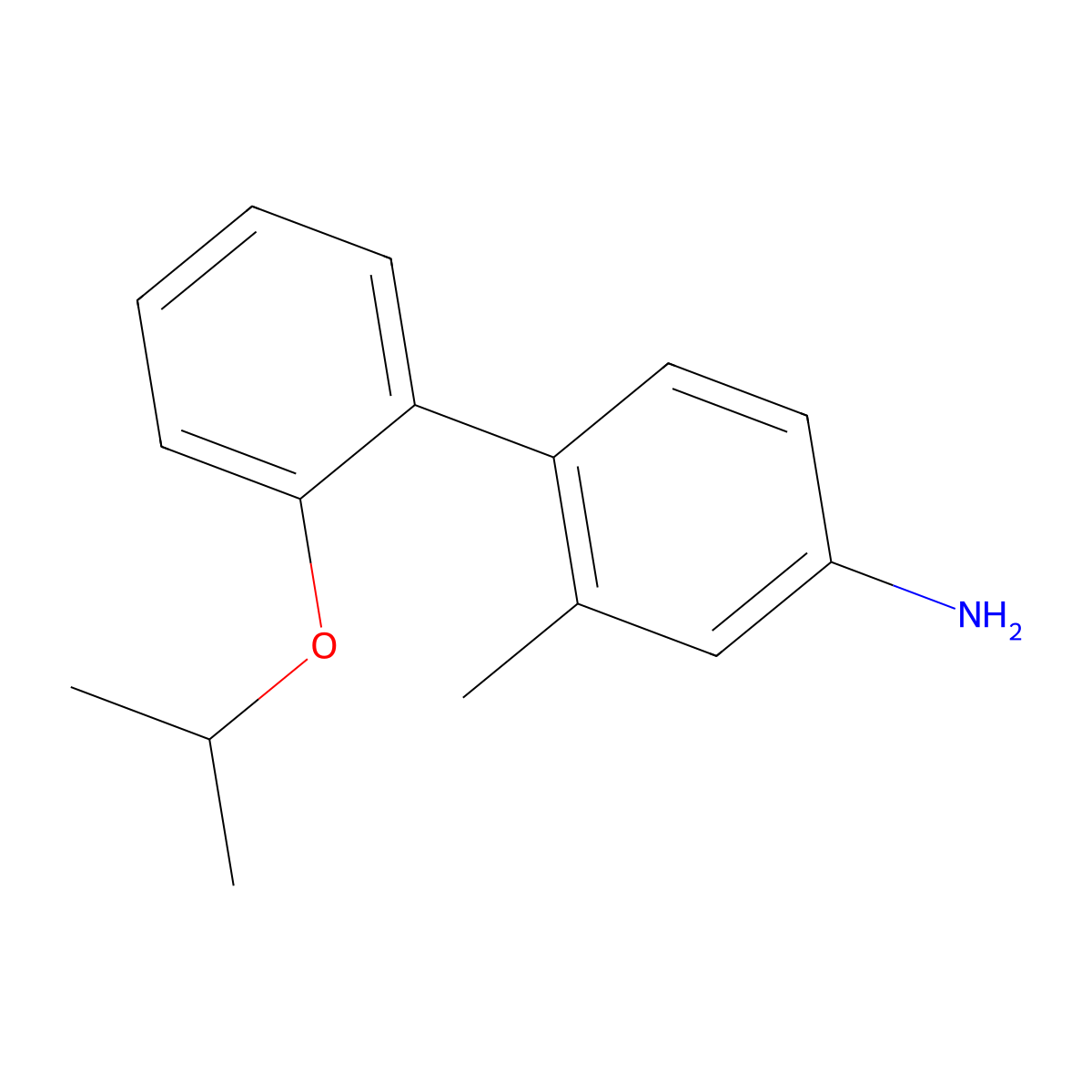 2'-Isopropoxy-2-methyl-[1,1'-biphenyl]-4-amine molecular structure, CAS 1517748-75-2