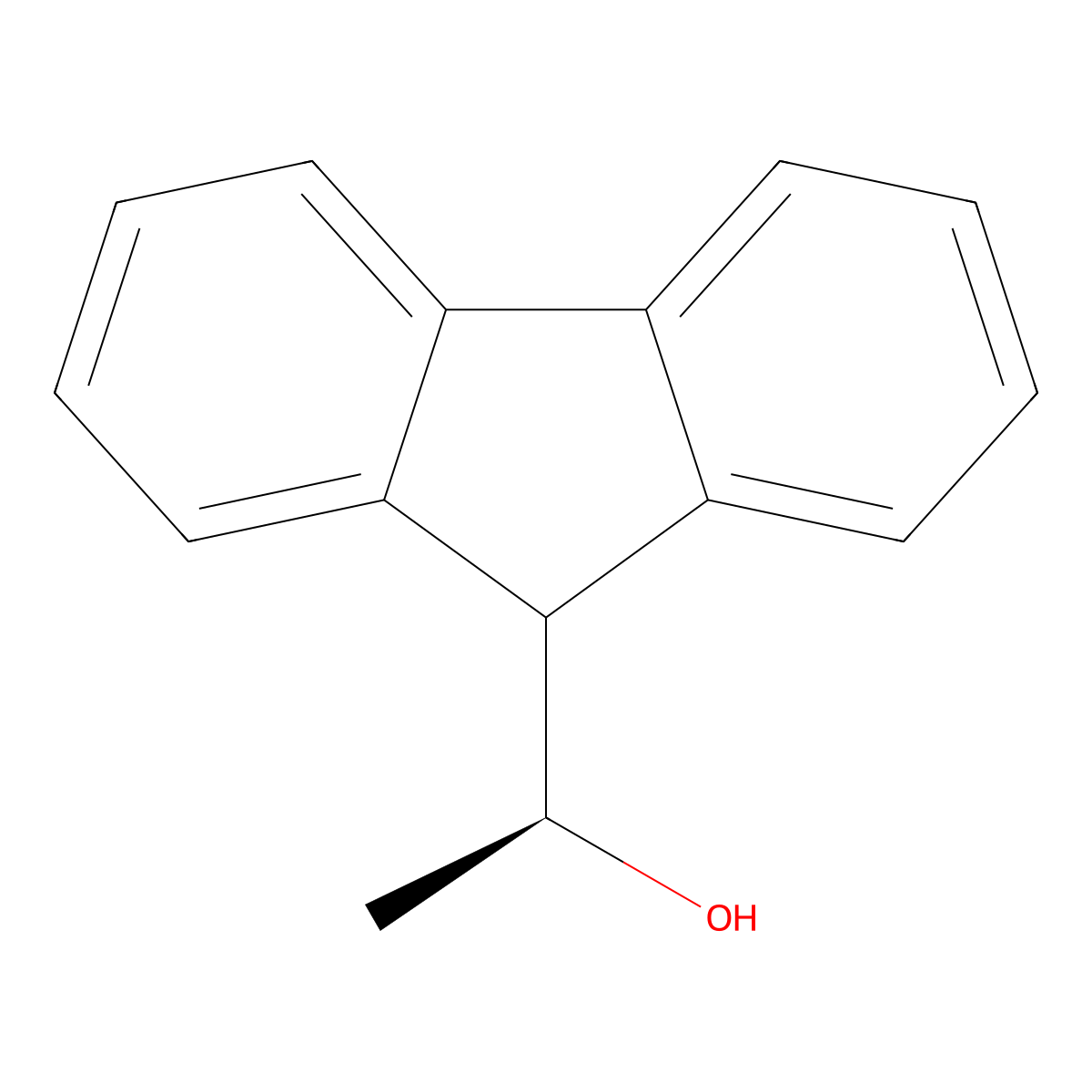 (1S)-1-(9H-Fluoren-9-yl)ethan-1-ol molecular structure, CAS 151775-20-1