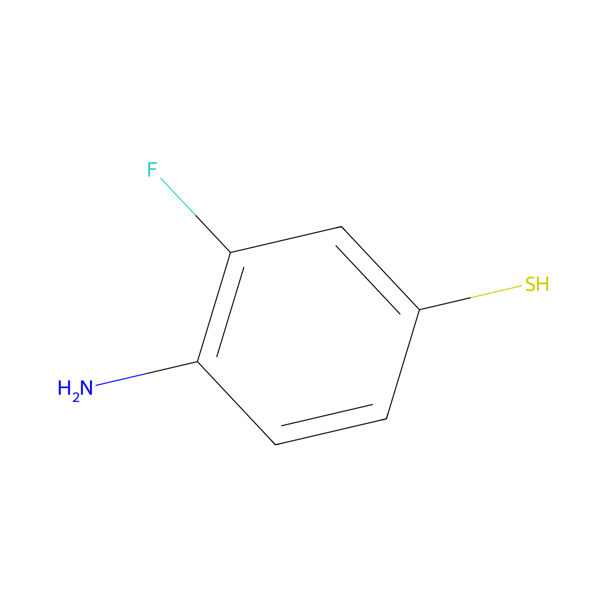 4-Amino-3-fluorobenzene-1-thiol molecular structure, CAS 15178-48-0
