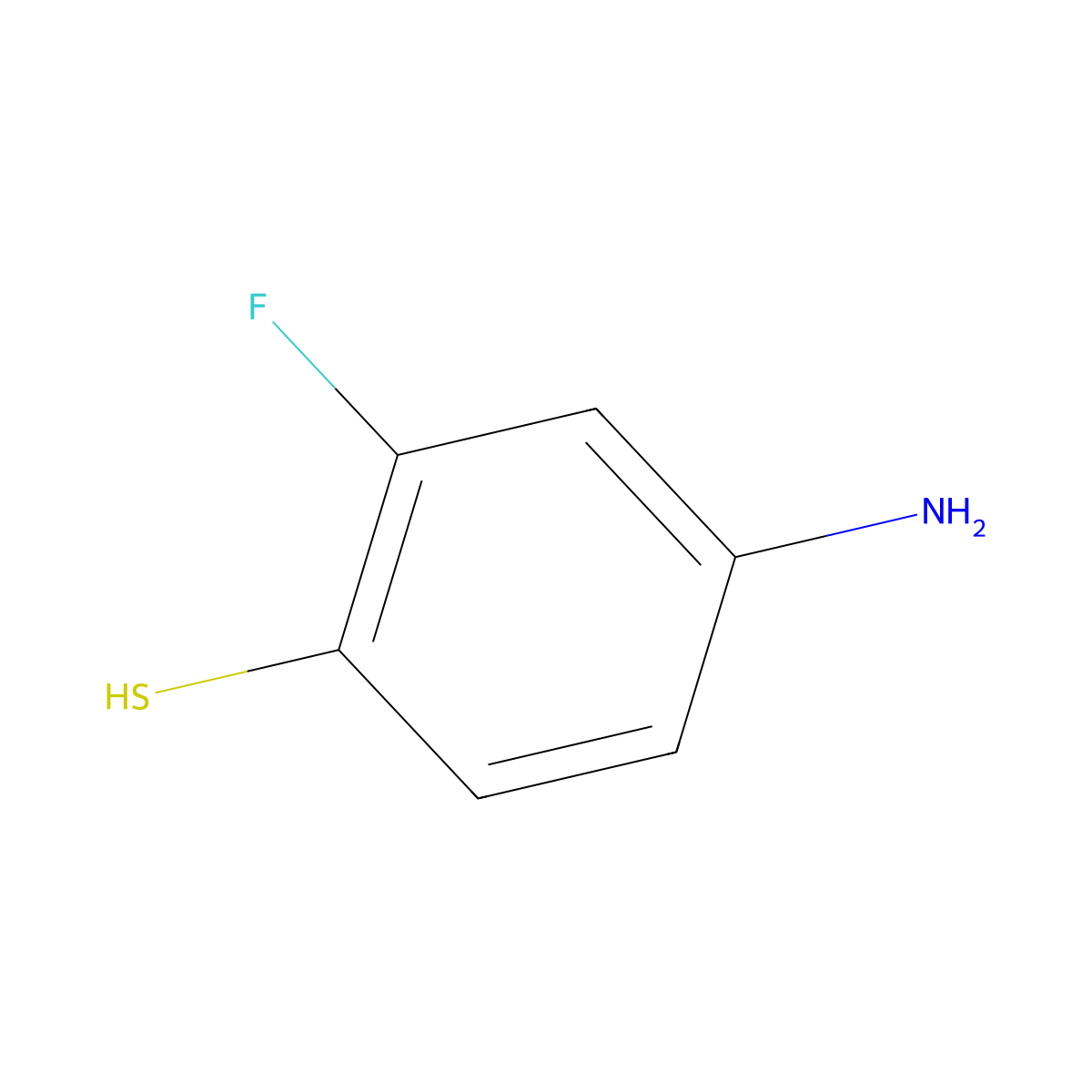 4-Amino-2-fluorobenzene-1-thiol molecular structure, CAS 15178-52-6