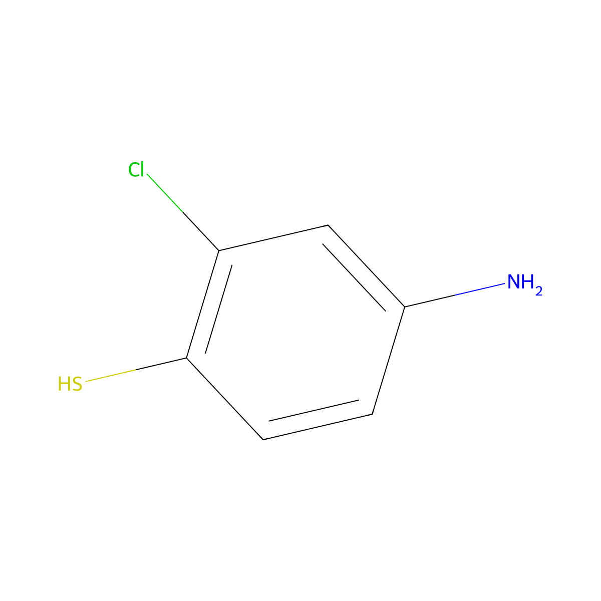 4-Amino-2-chlorobenzenethiol molecular structure, CAS 15178-53-7