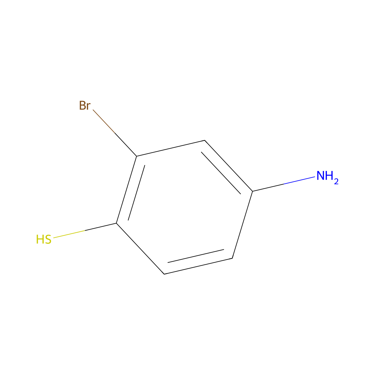 4-Amino-2-bromobenzene-1-thiol molecular structure, CAS 15178-54-8
