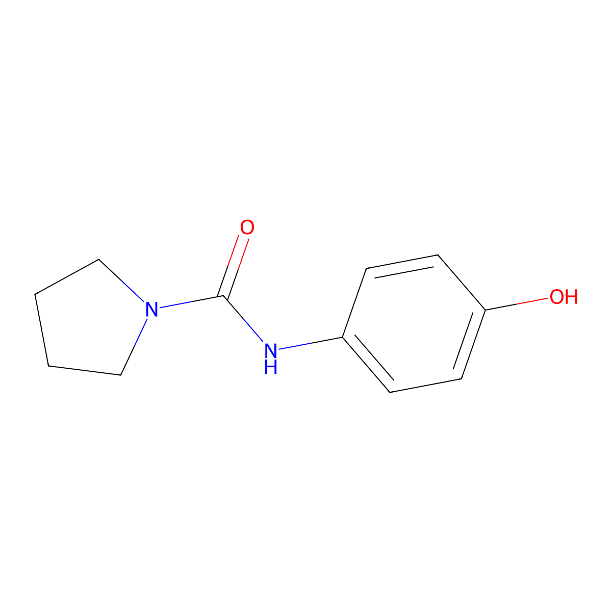 N-(4-Hydroxyphenyl)pyrrolidine-1-carboxamide molecular structure, CAS 1517803-12-1