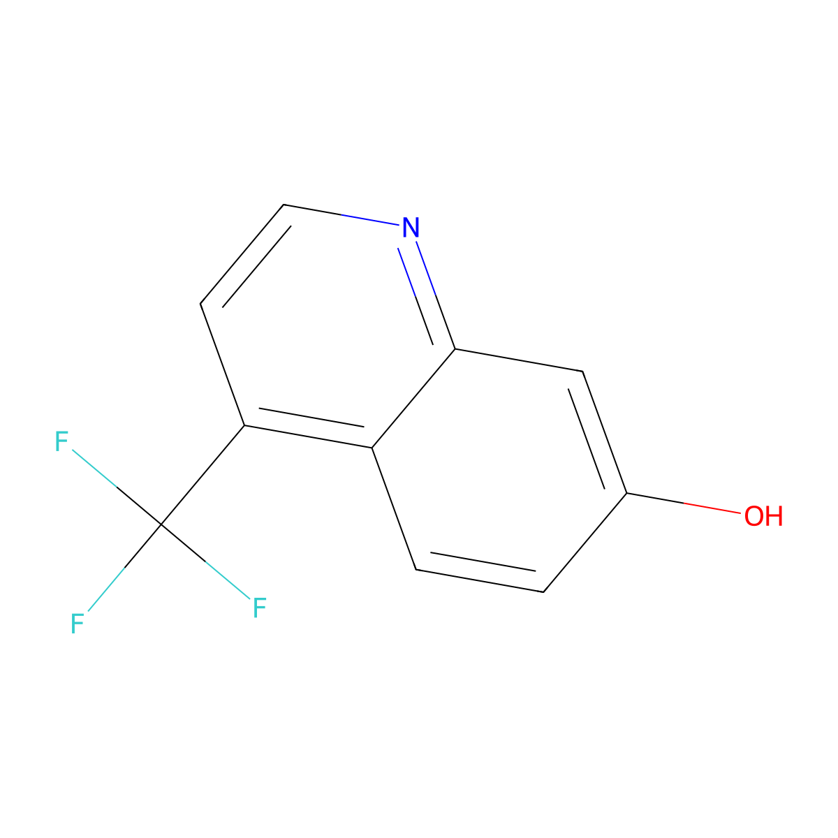 7-Hydroxy-4-(trifluoromethyl)quinoline molecular structure, CAS 151782-79-5
