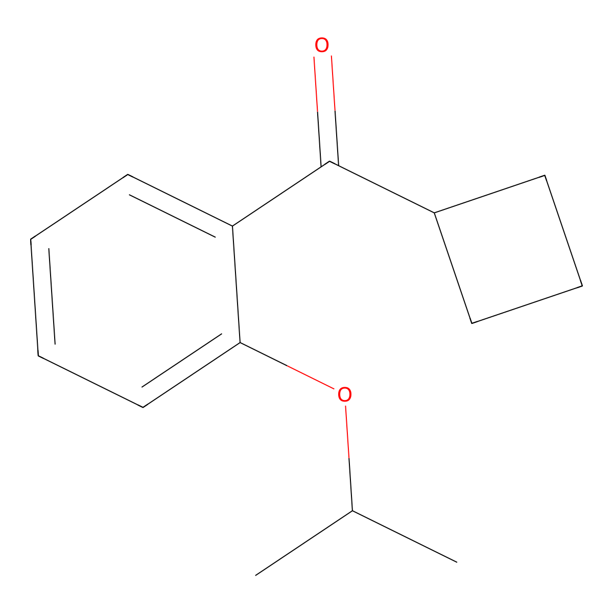 Cyclobutyl[2-(1-methylethoxy)phenyl]methanone molecular structure, CAS 1517826-76-4