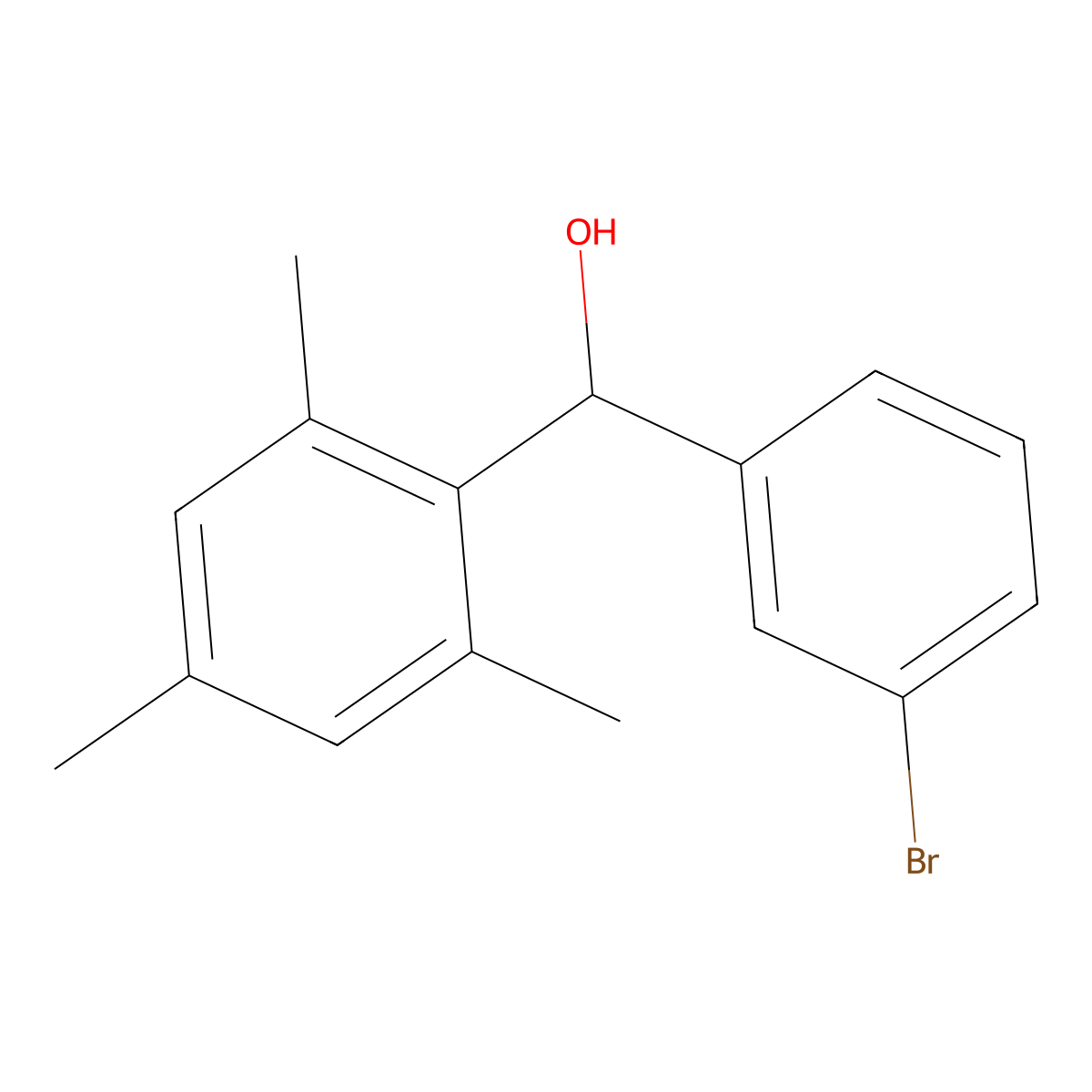 (3-Bromophenyl)(mesityl)methanol molecular structure, CAS 151783-52-7