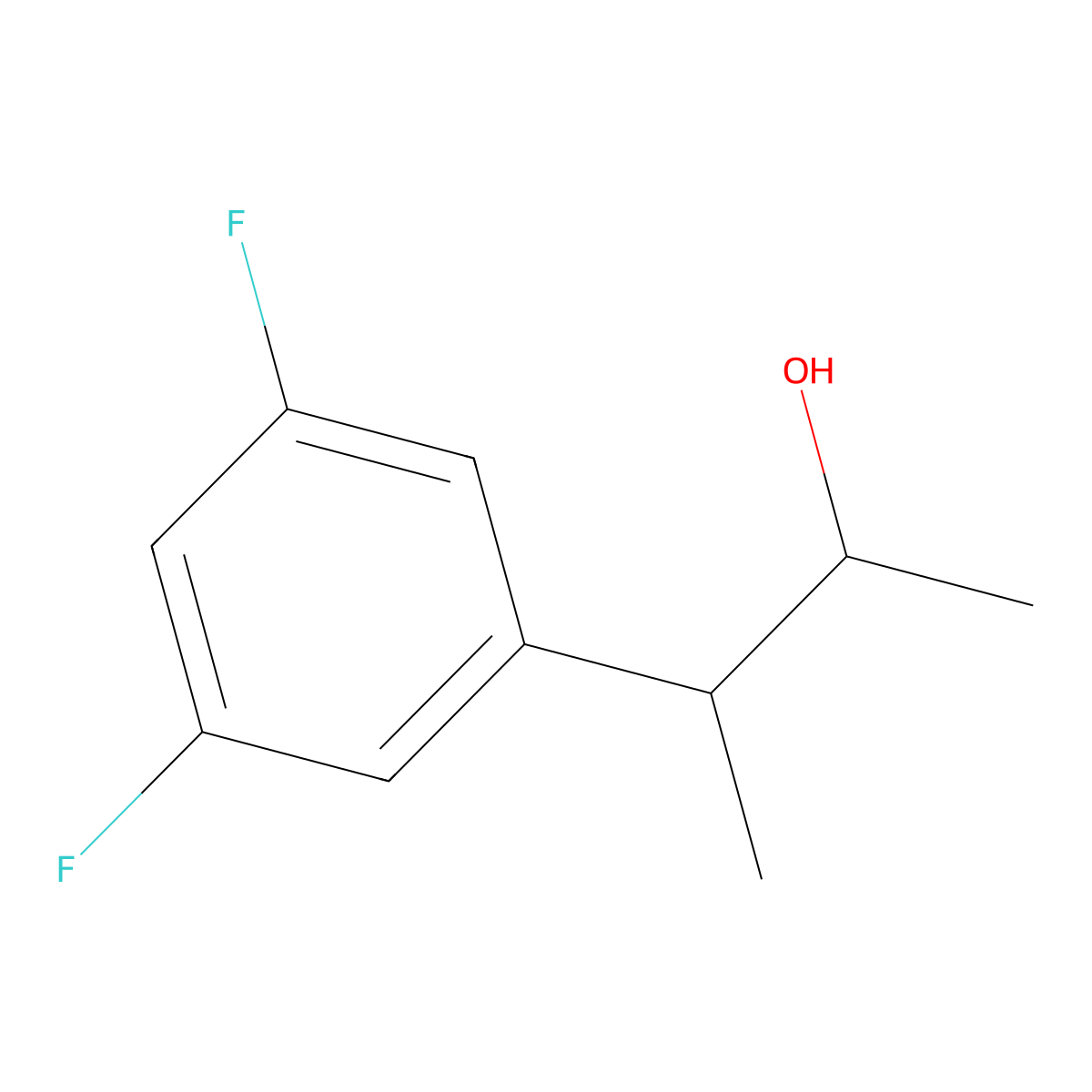 3-(3,5-Difluorophenyl)butan-2-ol molecular structure, CAS 1517849-42-1
