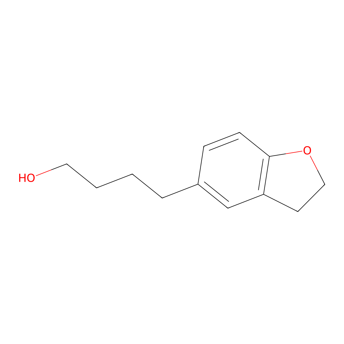 4-(2,3-Dihydrobenzofuran-5-yl)butan-1-ol molecular structure, CAS 1517873-49-2