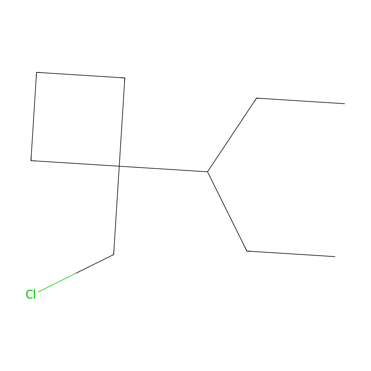 1-(Chloromethyl)-1-(pentan-3-yl)cyclobutane molecular structure, CAS 1517882-25-5