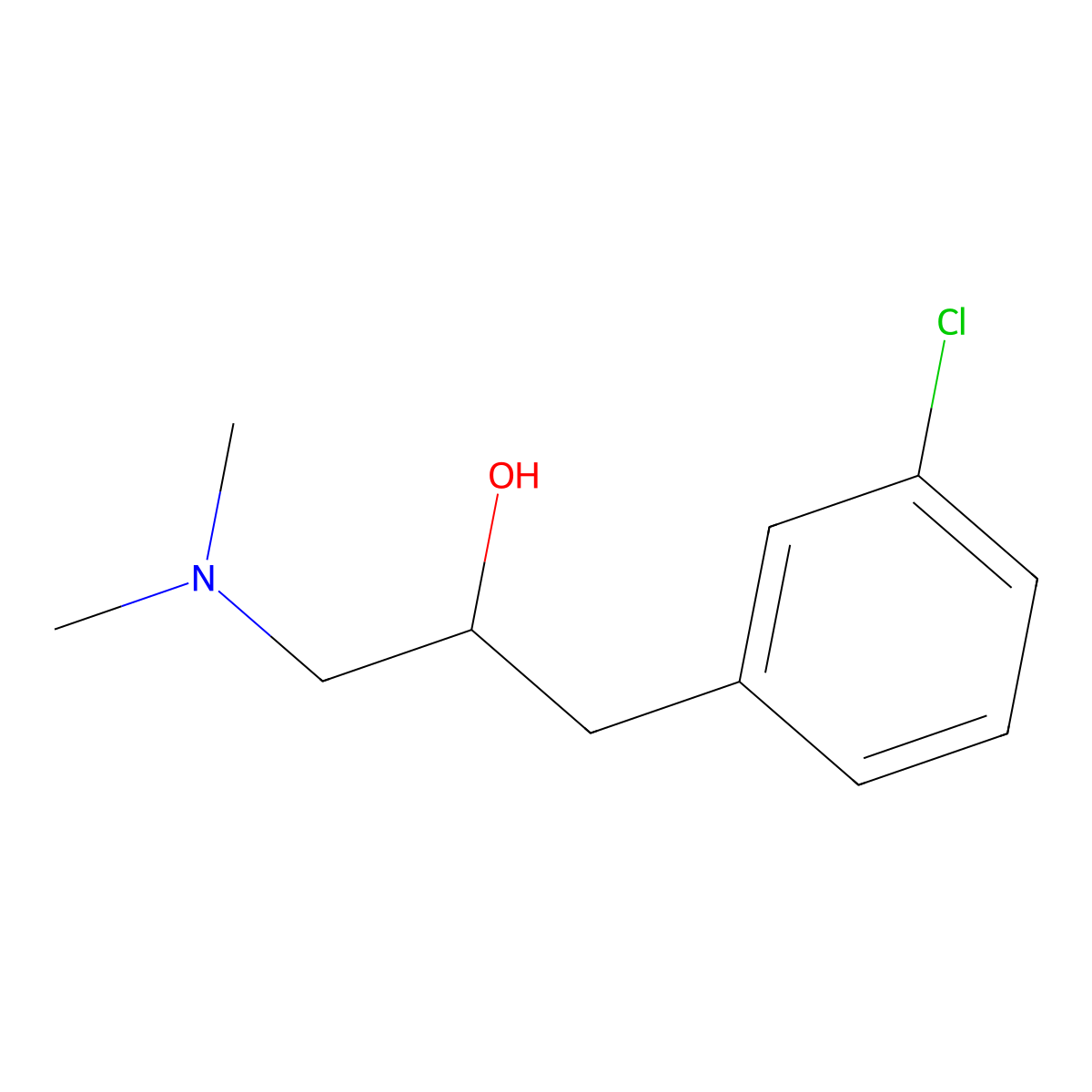 1-(3-Chlorophenyl)-3-(dimethylamino)propan-2-ol molecular structure, CAS 1517928-06-1