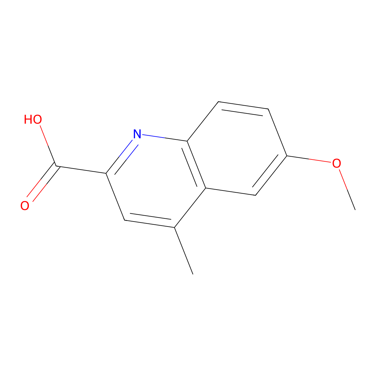 6-Methoxy-4-methylquinoline-2-carboxylic acid molecular structure, CAS 1517936-75-2