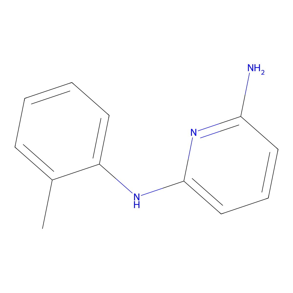 N2-(2-methylphenyl)pyridine-2,6-diamine molecular structure, CAS 1517940-26-9