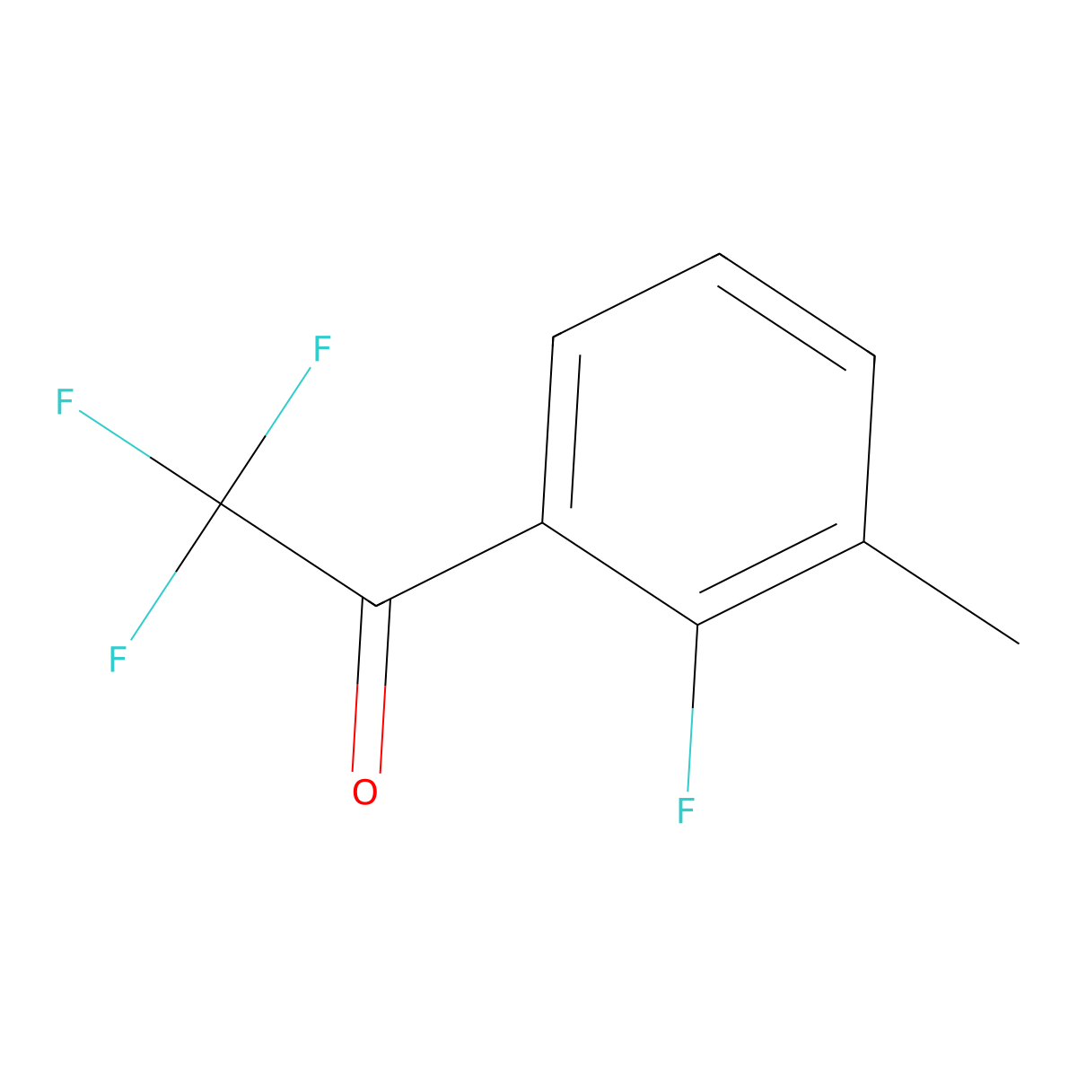 2,2,2-Trifluoro-1-(2-fluoro-3-methylphenyl)ethanone molecular structure, CAS 1517941-21-7