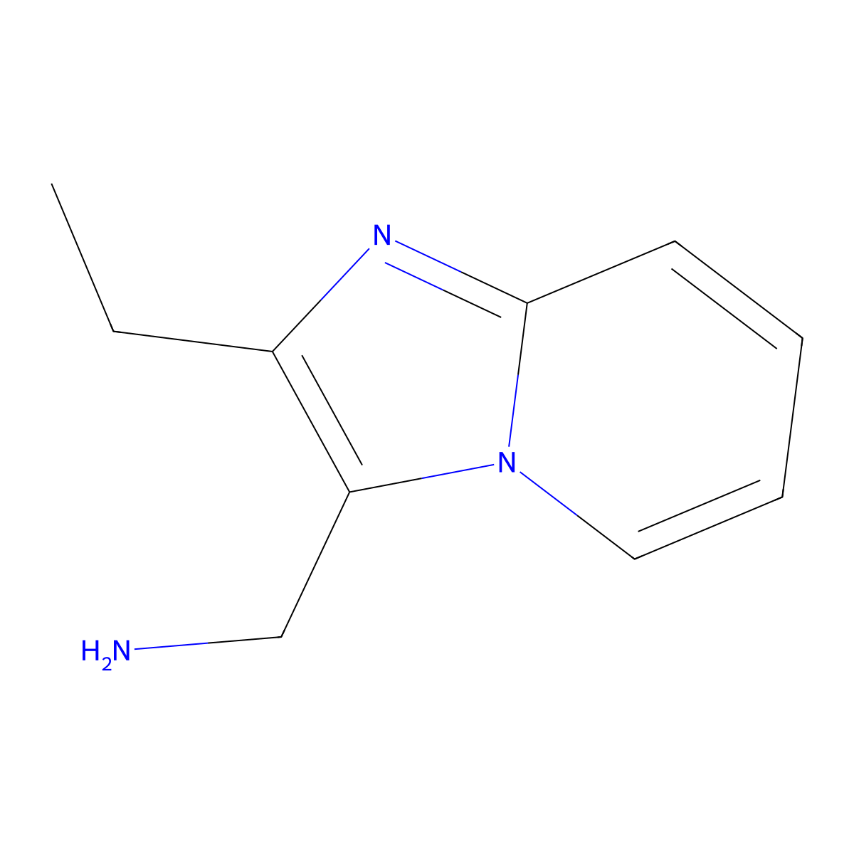 {2-Ethylimidazo[1,2-a]pyridin-3-yl}methanamine molecular structure, CAS 1517943-99-5
