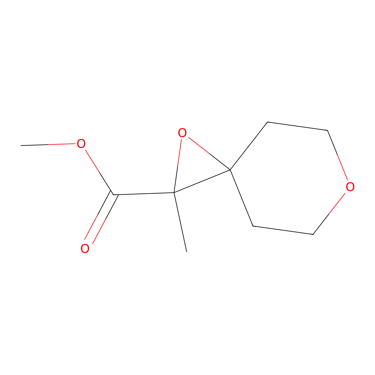Methyl 2-methyl-1,6-dioxaspiro[2.5]octane-2-carboxylate molecular structure, CAS 1517946-89-2
