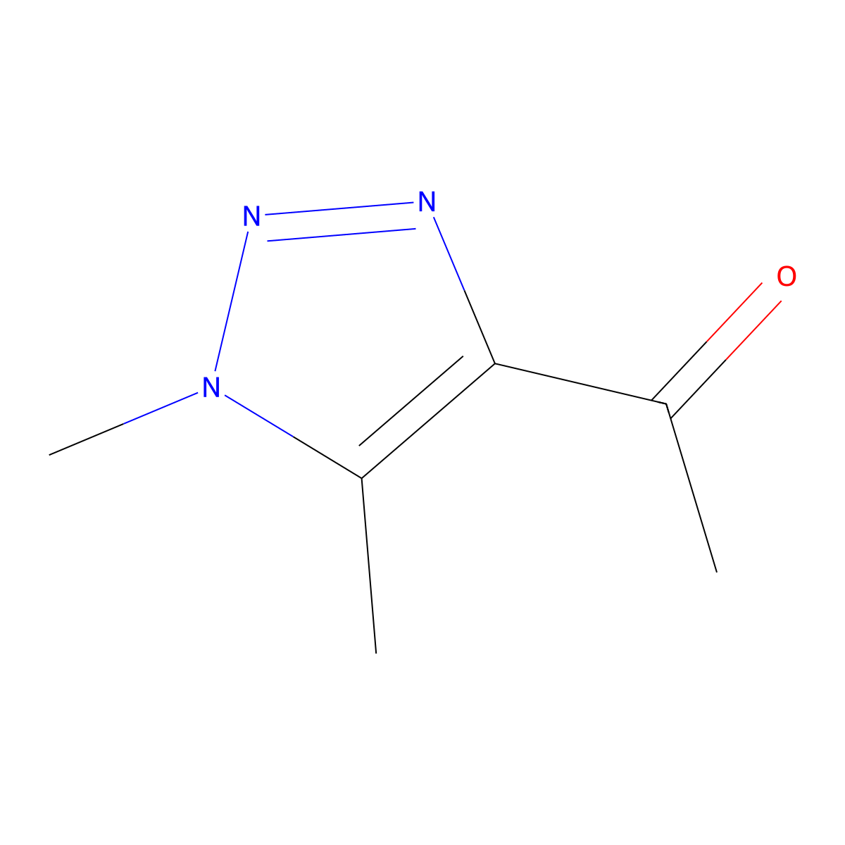1-(1,5-Dimethyltriazol-4-yl)ethanone molecular structure, CAS 151797-83-0
