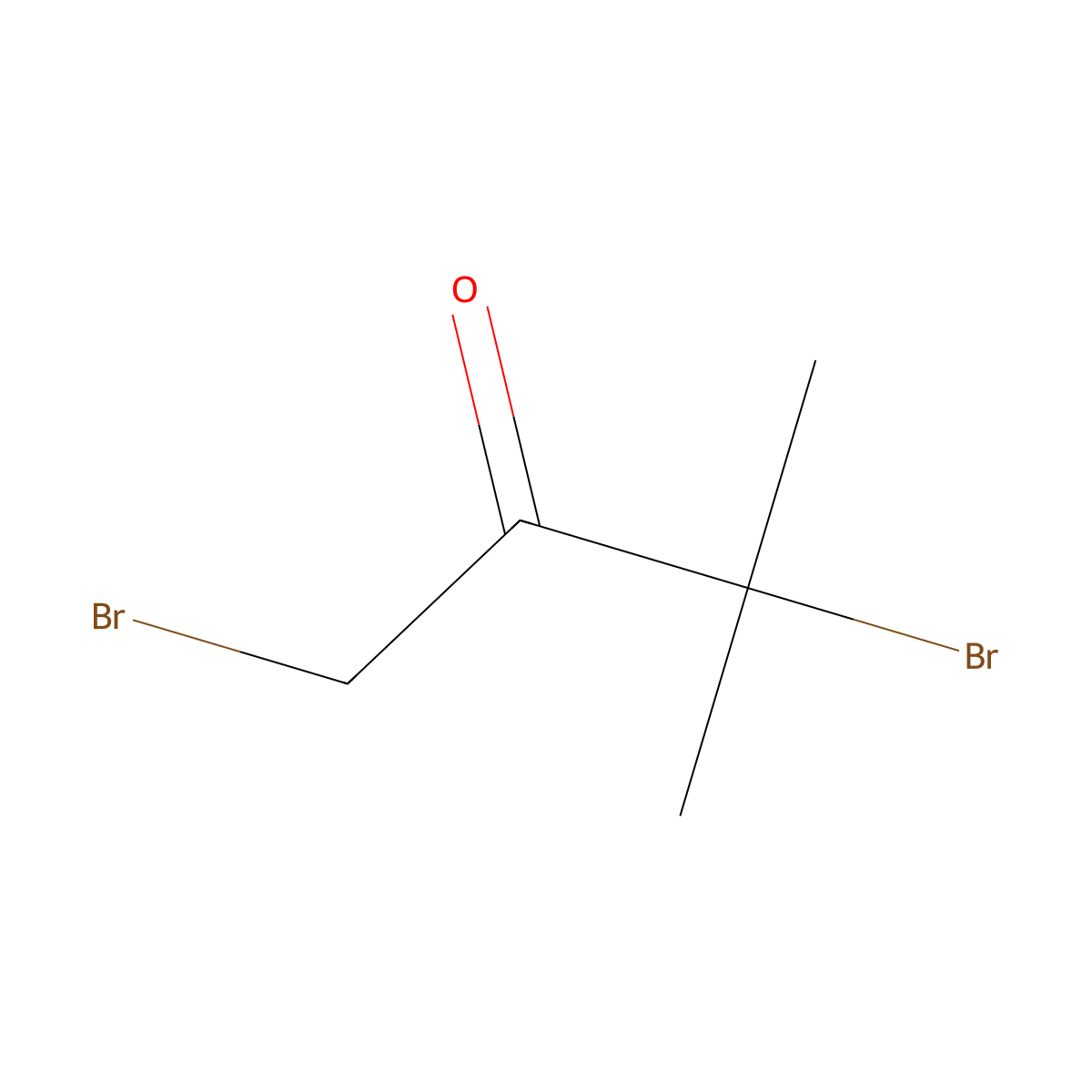 1,3-Dibromo-3-methylbutan-2-one molecular structure, CAS 1518-06-5