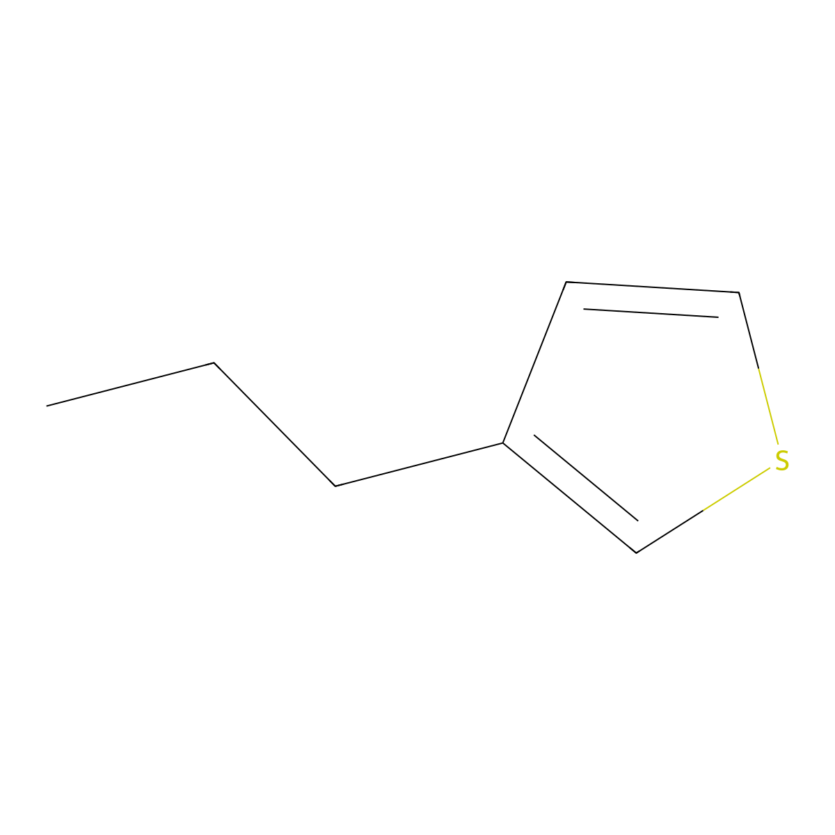 3-Propylthiophene molecular structure, CAS 1518-75-8