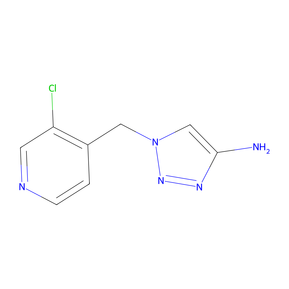 1-[(3-Chloropyridin-4-YL)methyl]-1H-1,2,3-triazol-4-amine molecular structure, CAS 1518091-60-5